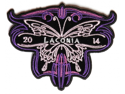 Laconia 2014 Patch Purple Butterfly